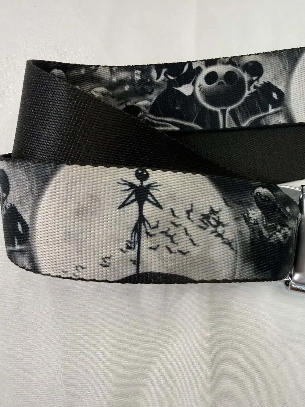 Buckle-Down The Nightmare Before Christmas Black and White Seatbelt Belt